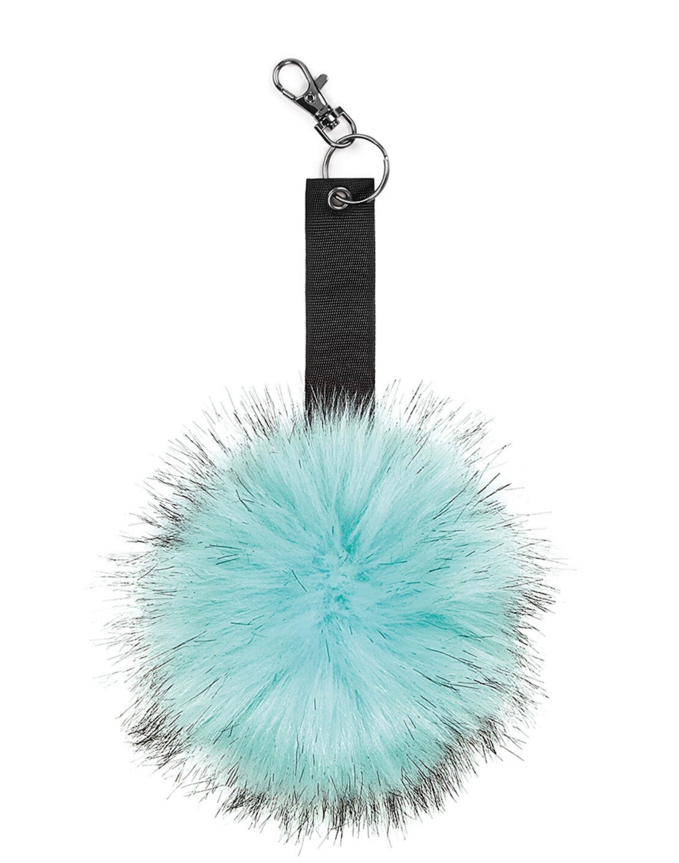 FLUFFY POM POM KEYRING (VARIOUS COLOURS)