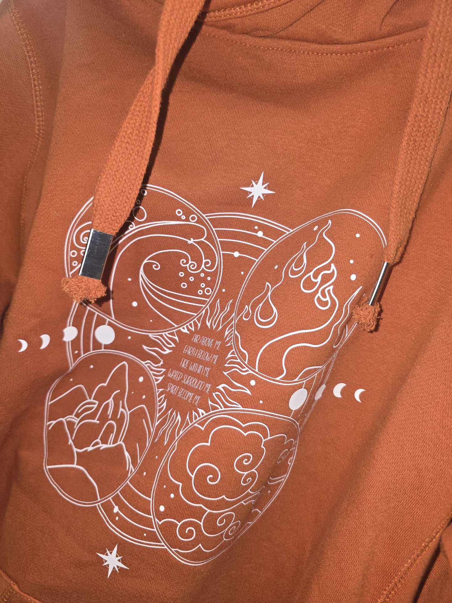 XL GINGERBREAD CROSS NECK ELEMENTS HOODIE