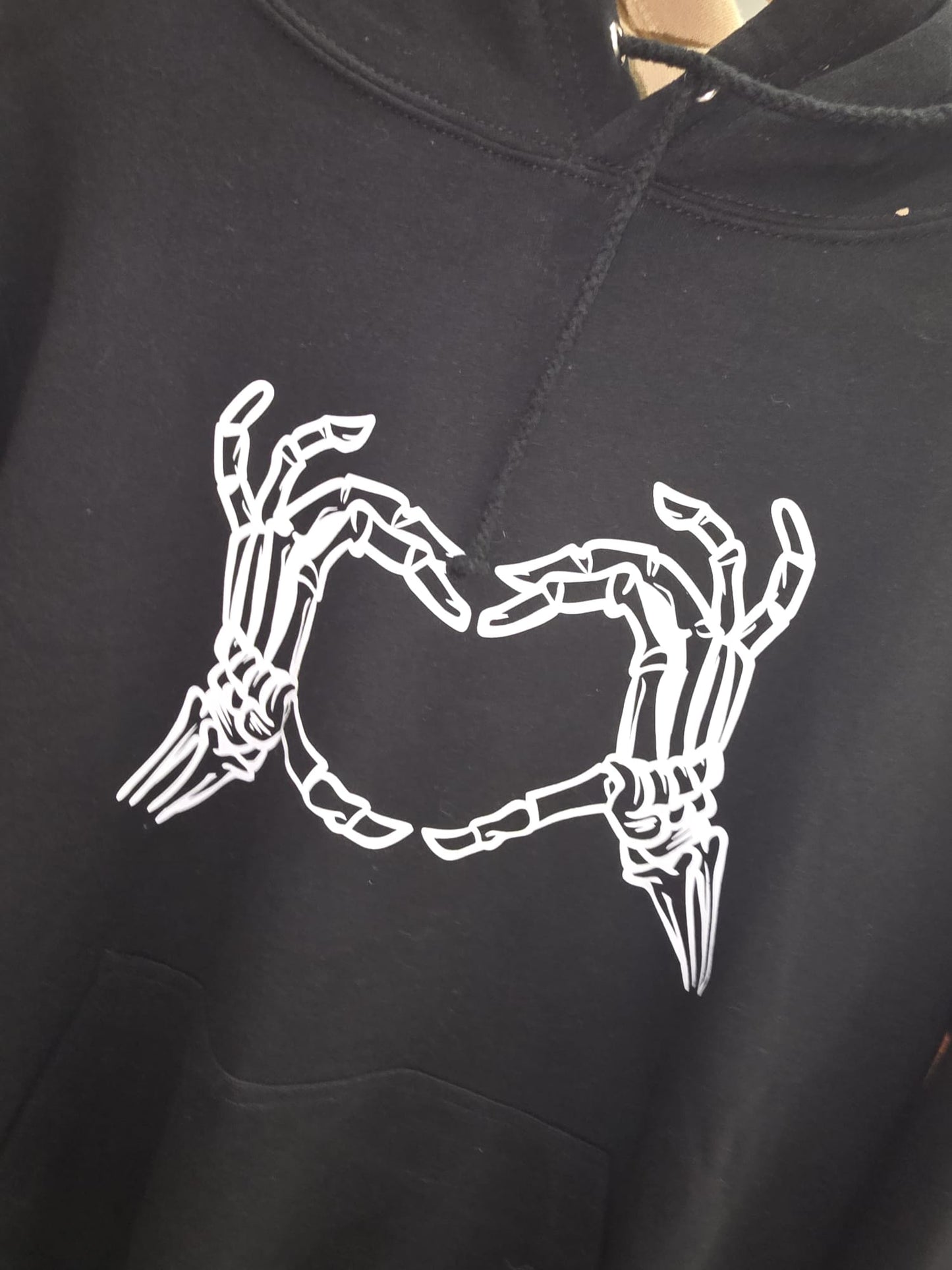 M SKELETON HEART HOODIE