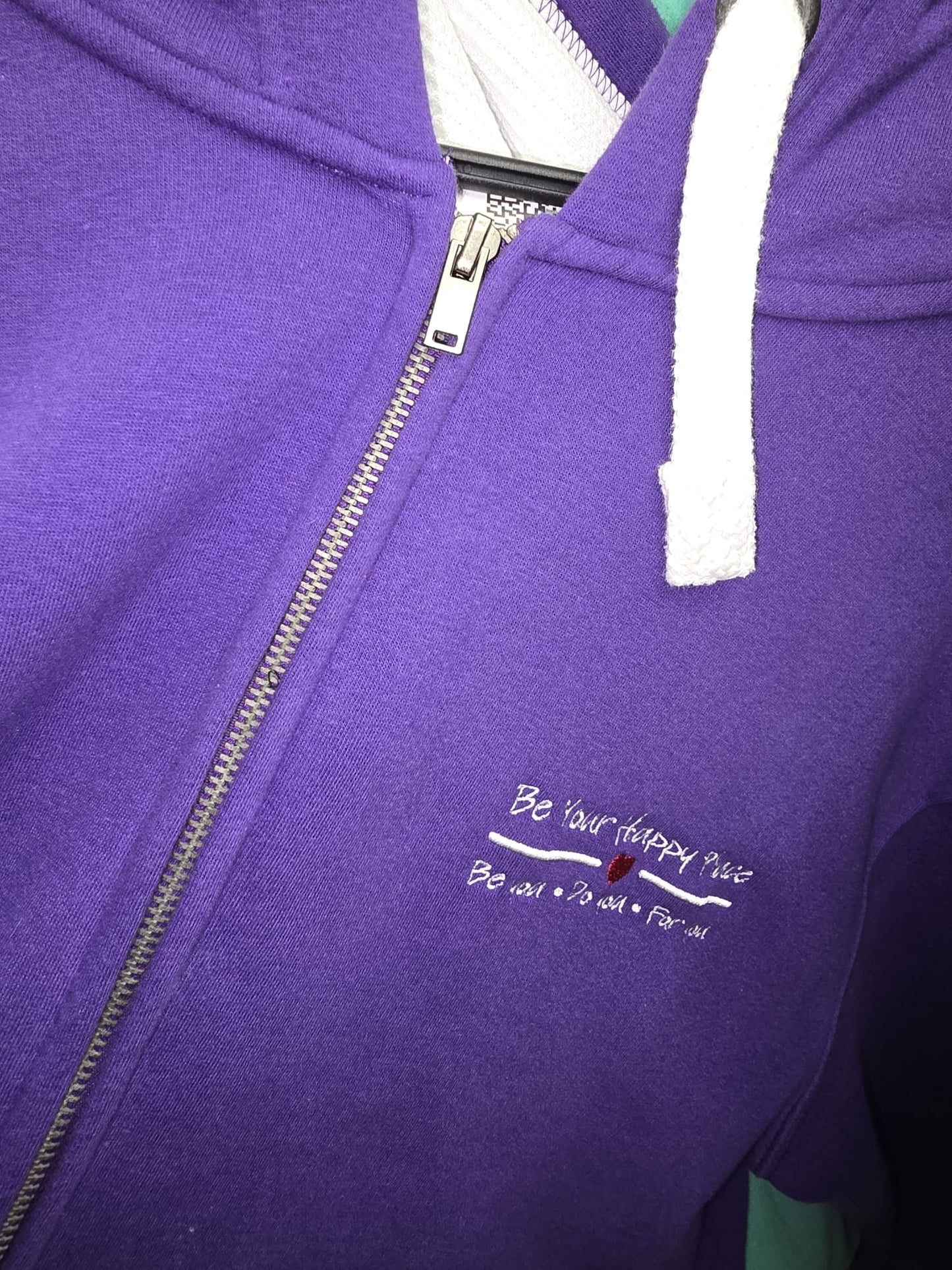 2XL PURPLE ZIP UP HOODIE