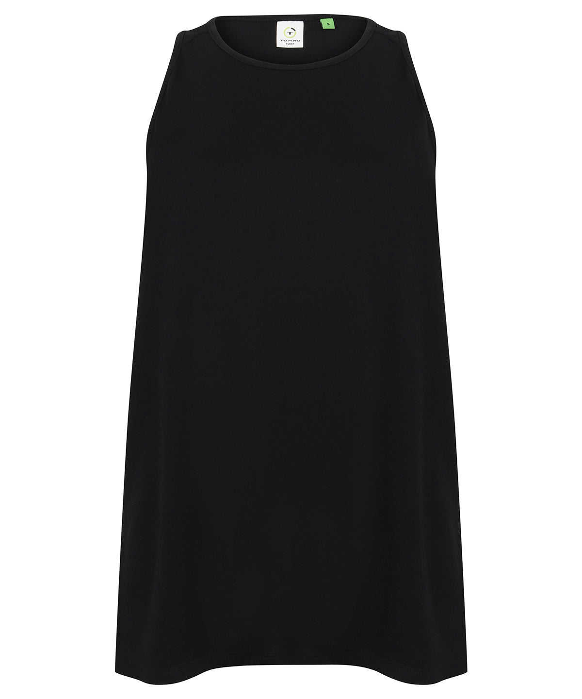 MESH TIE BACK VEST BLACK
