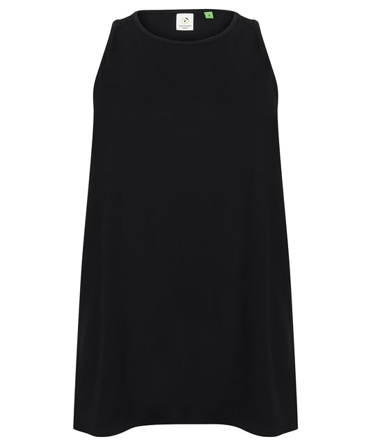 MESH TIE BACK VEST BLACK