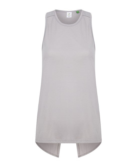 MESH TIE BACK VEST GREY/SILVER