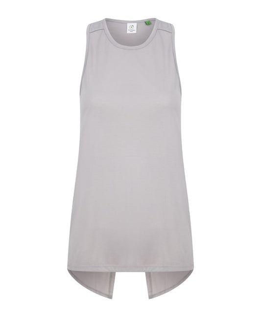 MESH TIE BACK VEST GREY/SILVER