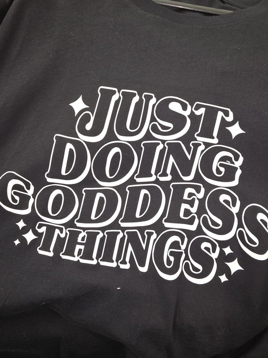 L ‘GODESS’ COTTON T SHIRT